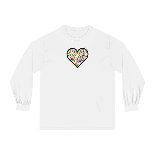 Tee Long sleeve Fall Motif Heart