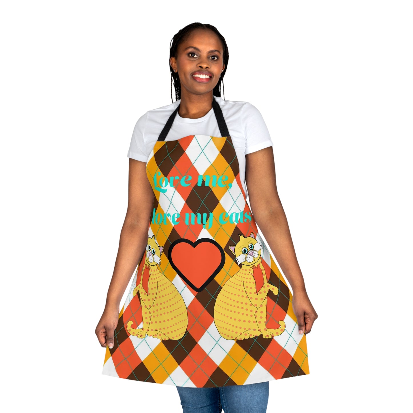Apron - Love me, love my cats