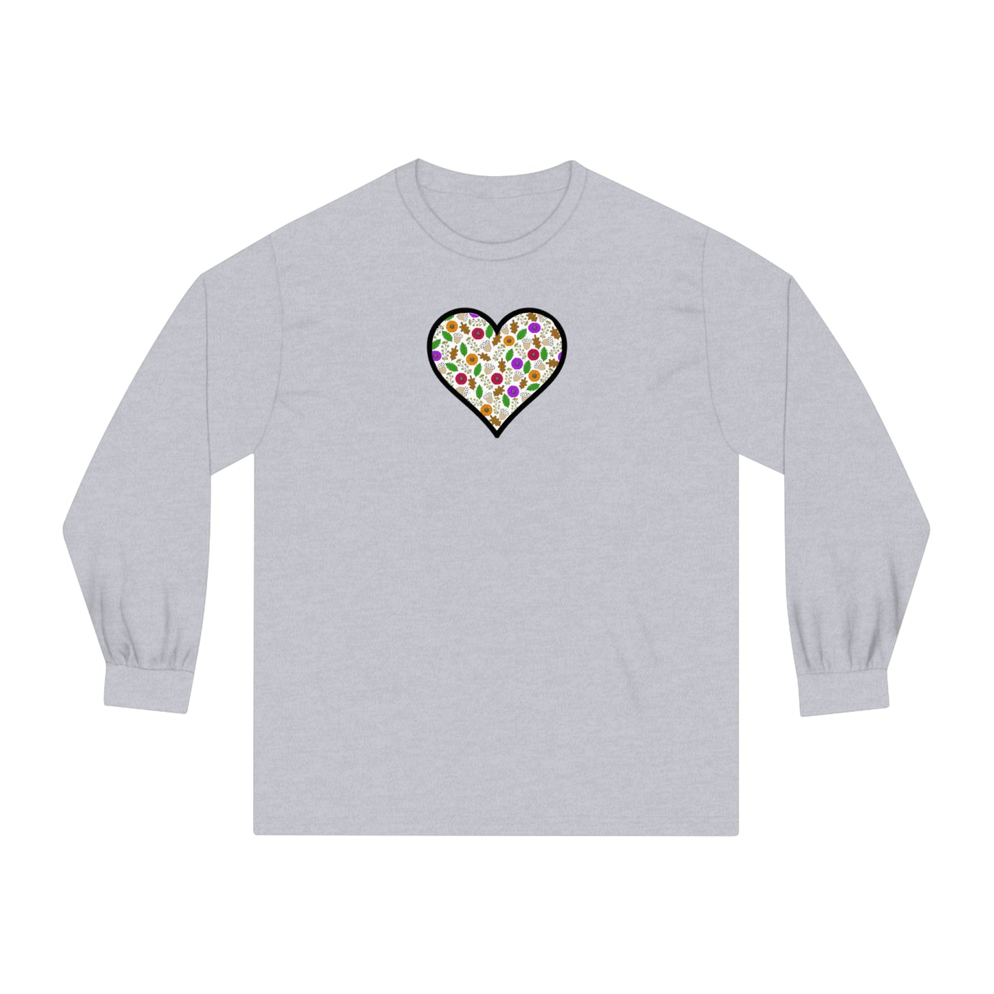 Tee Long sleeve Fall Motif Heart
