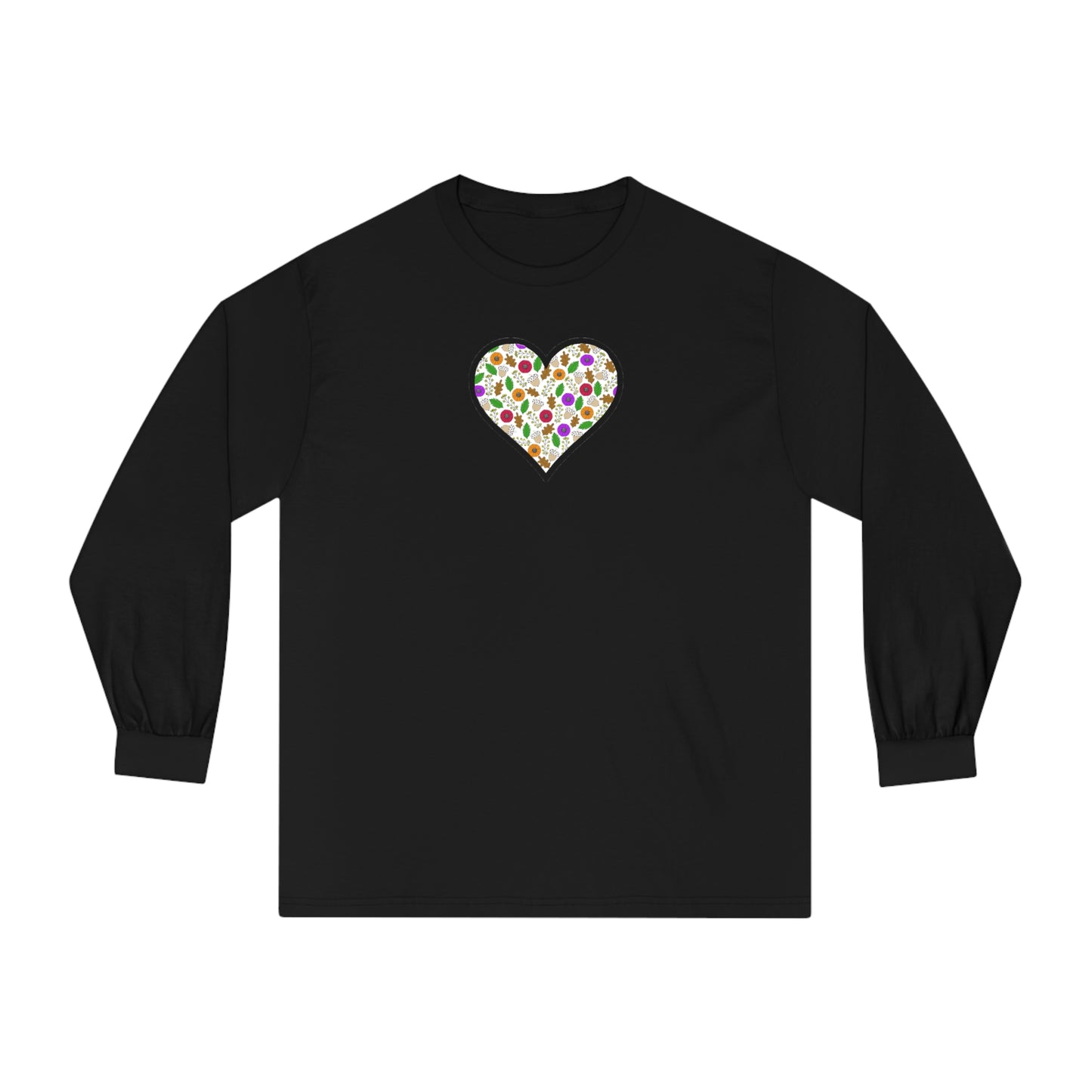 Tee Long sleeve Fall Motif Heart