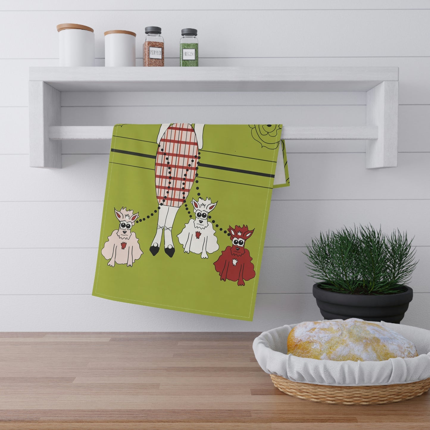 Kitchen Towel - Loretta Lou and the three weirdos