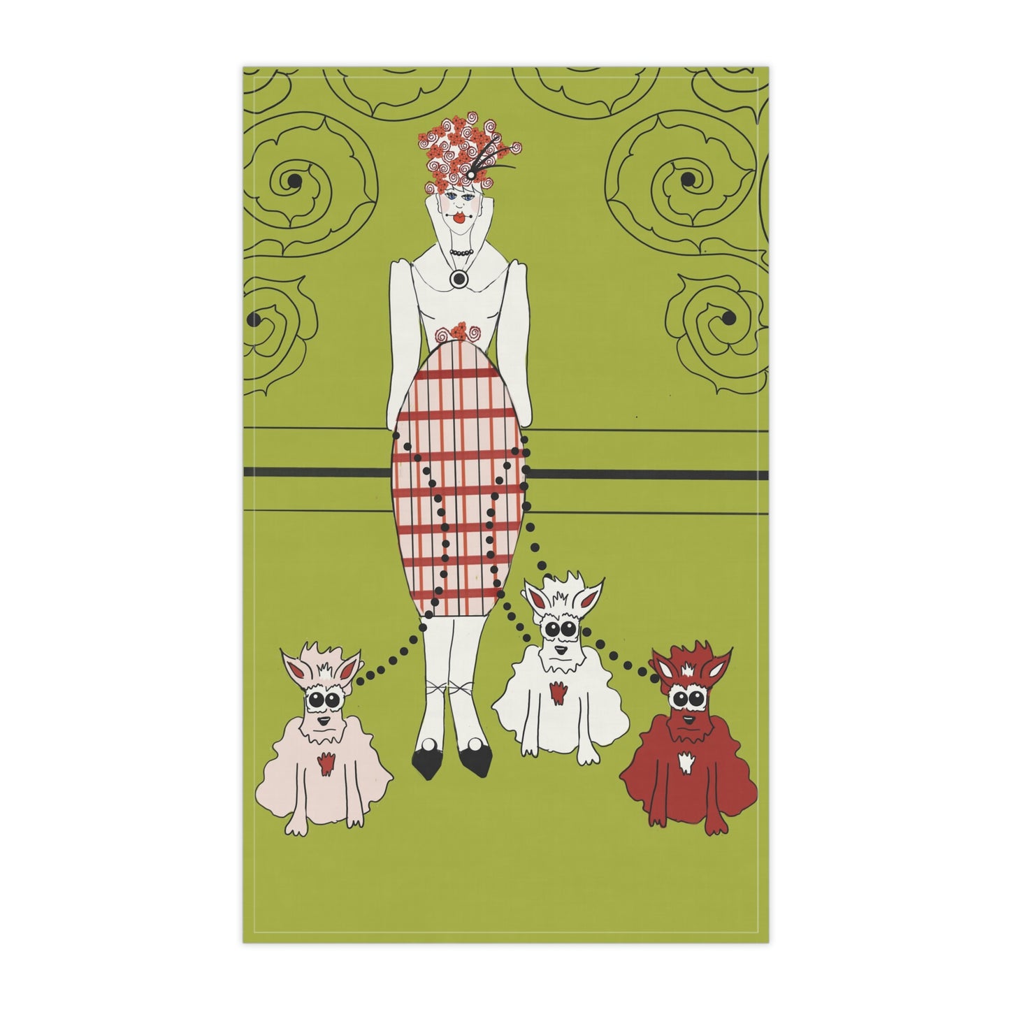 Kitchen Towel - Loretta Lou and the three weirdos